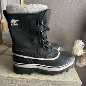 Sorel Caribou Winter Boots Rain Boots Women’s 9 Leather waterproof Insulated